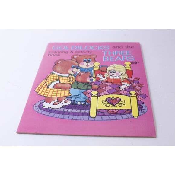 Goldilocks, And The Three Bears, Coloring And Activity, 1988, Landall, Uncolored - Picture 1 of 4